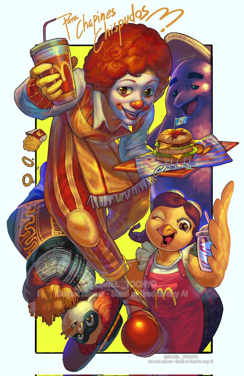 sabel_tochyo's tweet photo. Mc Donalds Chapín 🇬🇹
#fanart #guatemala https://t.co/gzuOJZqZel