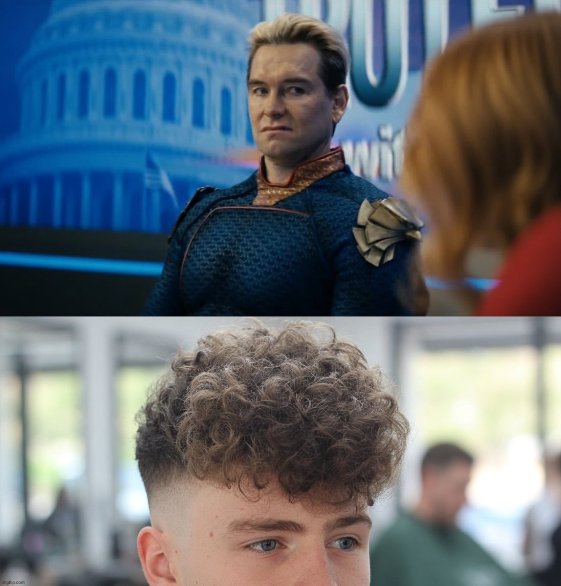 naiivememe's tweet photo. When someone tries to give me advice, but their birth year starts with a 2 and their hair looks like this. https://t.co/UkAuJVDe6W
