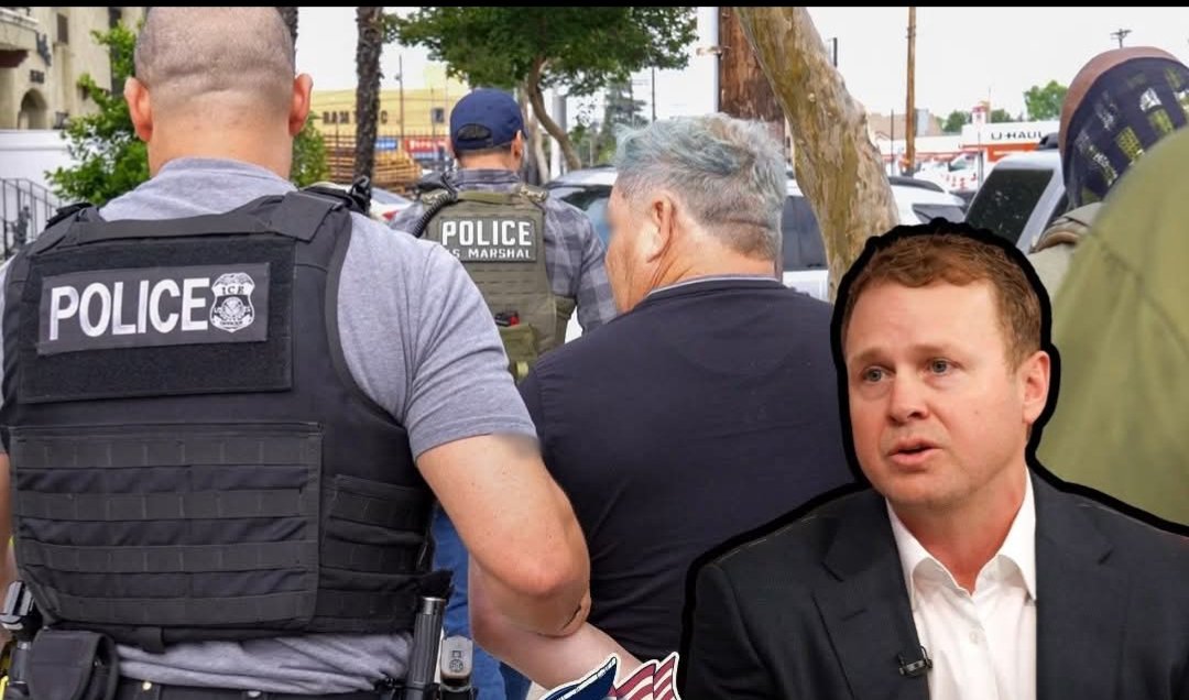oliviajones_06's tweet photo. Spencer Pratt says Los Angeles wouldn't need ICE if city leaders actually enforced the law! Do you agree with Spencer Pratt? https://t.co/8K8VuQC00f