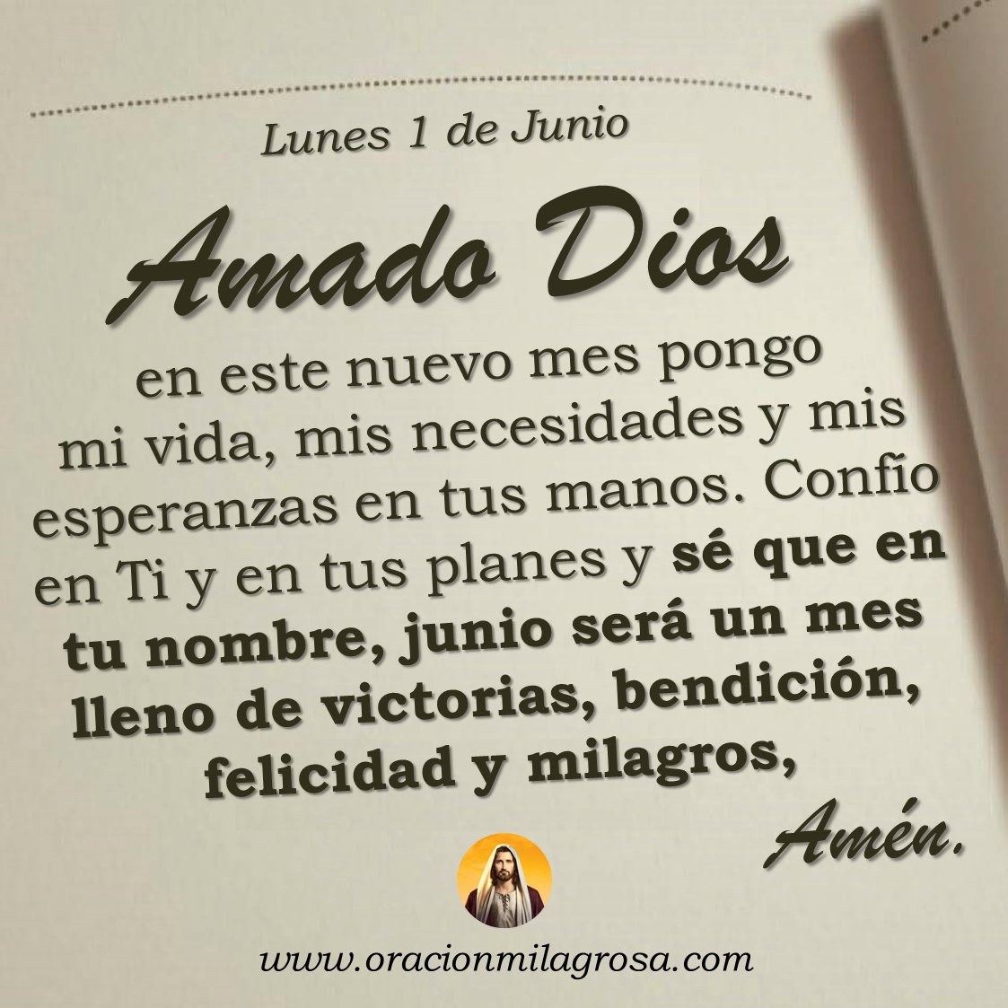 oracion_milagro's tweet photo. Oración para el lunes 1 de junio de 2026: https://t.co/gXj74W5y7D ✨