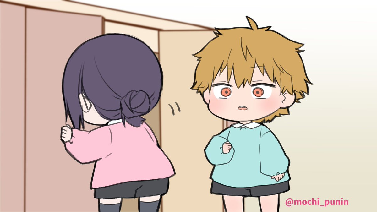 mochi_punin's tweet photo. デンレゼで赤ちゃんハプニングパロディ📛🍼 https://t.co/DpnwK49t4x