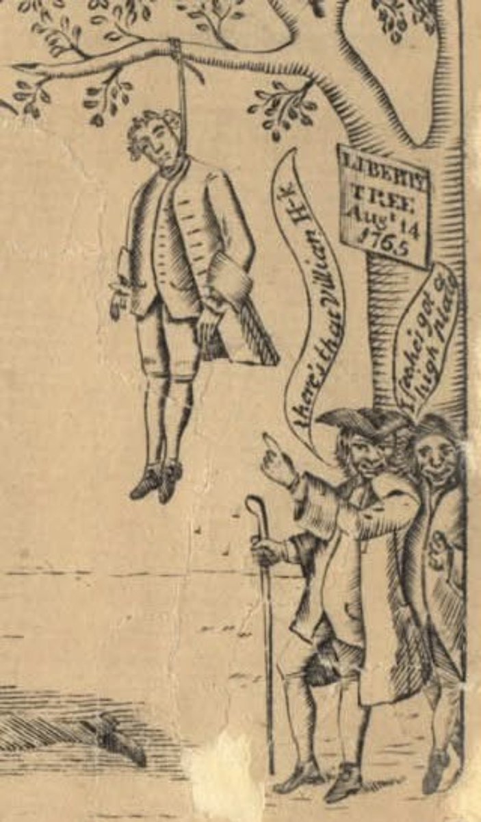 60_healey's tweet photo. @laraynus @TonySeruga Because there were no trees with  limbs in the protester permitted area

Why oh because since before the country was founded nearly every significant political protests had in one form or other some hung in effigy or a gallows going back to the stamp act protests https://t.co/UT6jw1KNHy