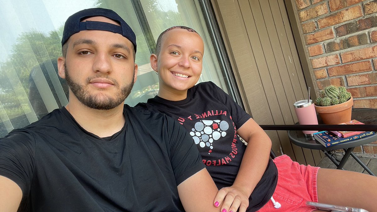KuKhahil's tweet photo. Three years ago my wife had a craniotomy, had to shave her head, and went through one of the toughest times of her life. 

Three years later, her hair is finally back to normal length (which means the length she finally likes😭)and she’s living her best life! So proud of her! https://t.co/qMqFT2q99J