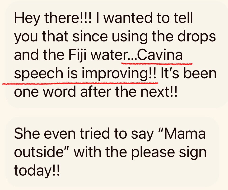 stopvaccinating's tweet photo. It took SIX WEEKS to convince this mom to detox her 4 yr old nonverbal child. I even talked with the mom on the phone. We had relentless conversations where I reassured her over and over and over again. They are low income and can’t afford to do anything that might not work. But I really pushed her because I knew detox would help her daughter. She’s now about 7 weeks into the detox and she sent me this message today. 

Remarkable! 

I expected this, but of course, parents never know if the “next thing” they try will work. This makes me so happy. 😃