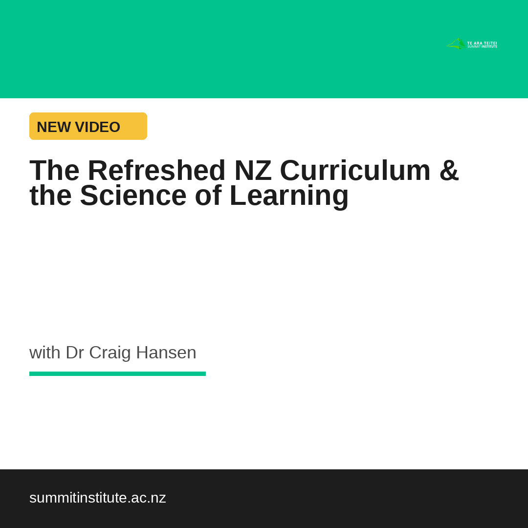 craighansennz's tweet photo. Does the Refreshed NZ Curriculum actually align with the science of learning? Dr Craig Hansen analysed 23 peer-reviewed studies to find out. Spoiler: the blueprint is strong — implementation is the challenge. 🧠 https://t.co/xAWtTfMlCM #NZEd #ScienceOfLearning https://t.co/H5QFsT9ZuM