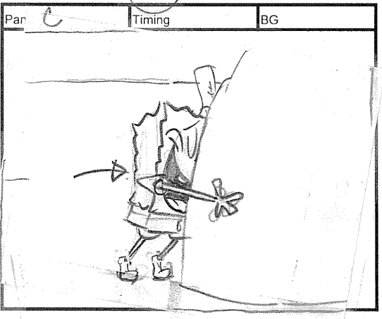 ArtofSpongebob's tweet photo. A drawing by Sherm Cohen from "Pizza Delivery." https://t.co/vSlAL9IzwA