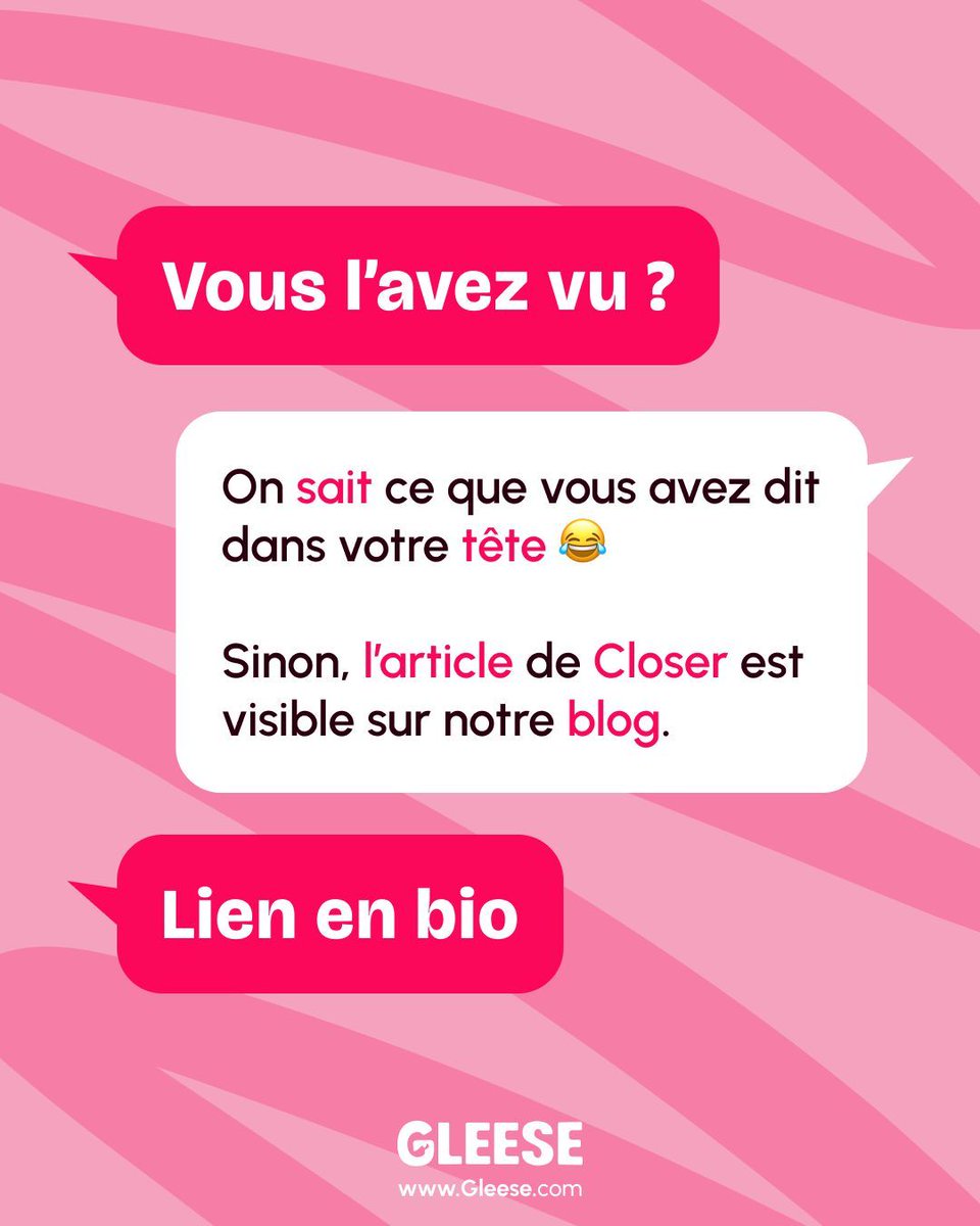 Gleese_off's tweet photo. Merci à Closer d'avoir un joli article sur notre plateforme 🔥
Lien en Bio https://t.co/epKzRQwTsp