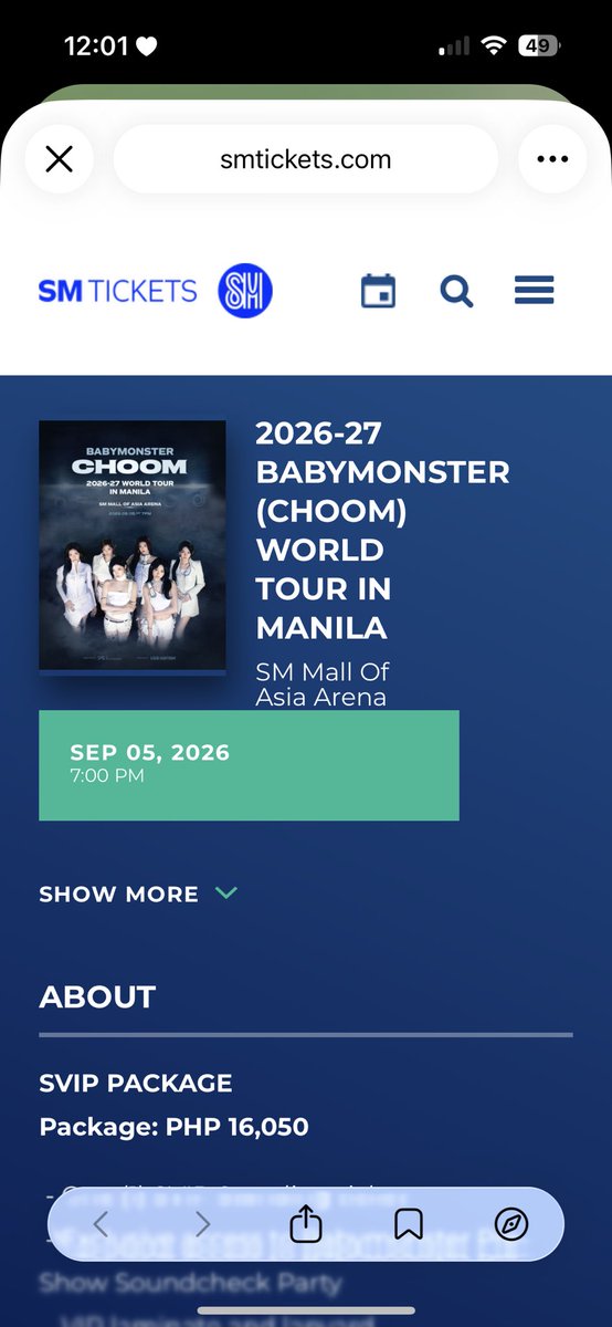 hanbinDemoo's tweet photo. BABYMONSTER: CHOOM WORLD TOUR IN MANILA 2026 DIRECT LINK ⛓️‍💥

QUEUE SKIPPED 💌DM NOW TO HABOL ✔️

(WEVERSE, MASTERCARD, LNPH PRESALE & GENSALE)

☑️₱100
☑️skip queue!
☑️1000+ transactions 
☑️1 minute earliest timestamp!
☑️Multiple links 🔗

🏷️ bypass link wtb lfb ticketing assistance

#BABYMONSTER #WORLD_TOUR #CHOOM #YG #BABYMONSTER_IN_MANILA #CHOOInManila