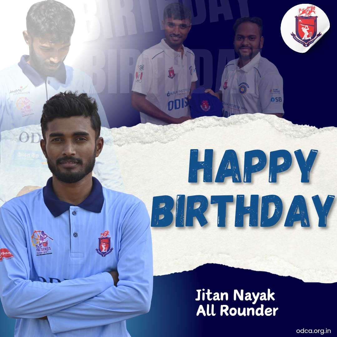official_odca's tweet photo. 🎉🎂 HAPPY BIRTHDAY 🎂🎉

Warm birthday wishes to Mr. Jitan Nayak, a talented batsman and a proud member of the Odisha Deaf Cricket Association (ODCA). 🏏🎂

As a member of the successful U-19 Odisha Deaf Cricket team and a champion of 2024, your dedication, hard work, and match-winning performances have brought pride to Odisha Deaf Cricket. From crucial knocks in important matches to inspiring your teammates, you have shown true passion for the game. ✨🏆💪

May this special day bring you happiness, good health, success, and many more achievements in your cricket journey. Keep shining, keep scoring runs, and continue making Odisha proud! 🌟🏏❤️

#HappyBirthday #JitanNayak #ODCA #DeafCricket #OdishaTeam #U19Champion #CricketStar 🏏✨