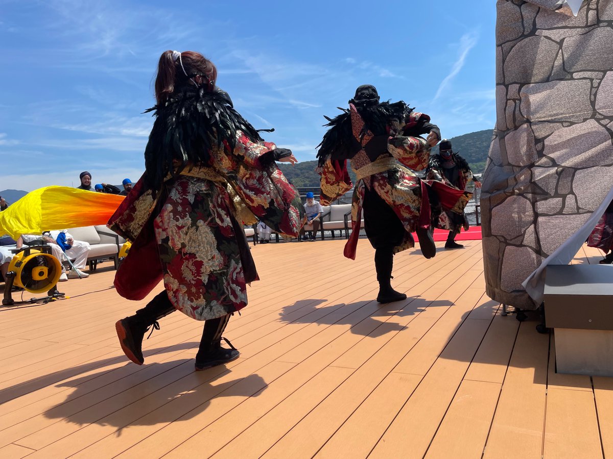Ninjado_Japan's tweet photo. 本日は京都にて
忍者侍ショーでした。

屋上でのショー！
天気が良すぎて暑かったけど、
お客さんも喜んでくれました。

#忍者　#侍　#ninja #忍者堂　#samurai https://t.co/zx8nHNwZ6v