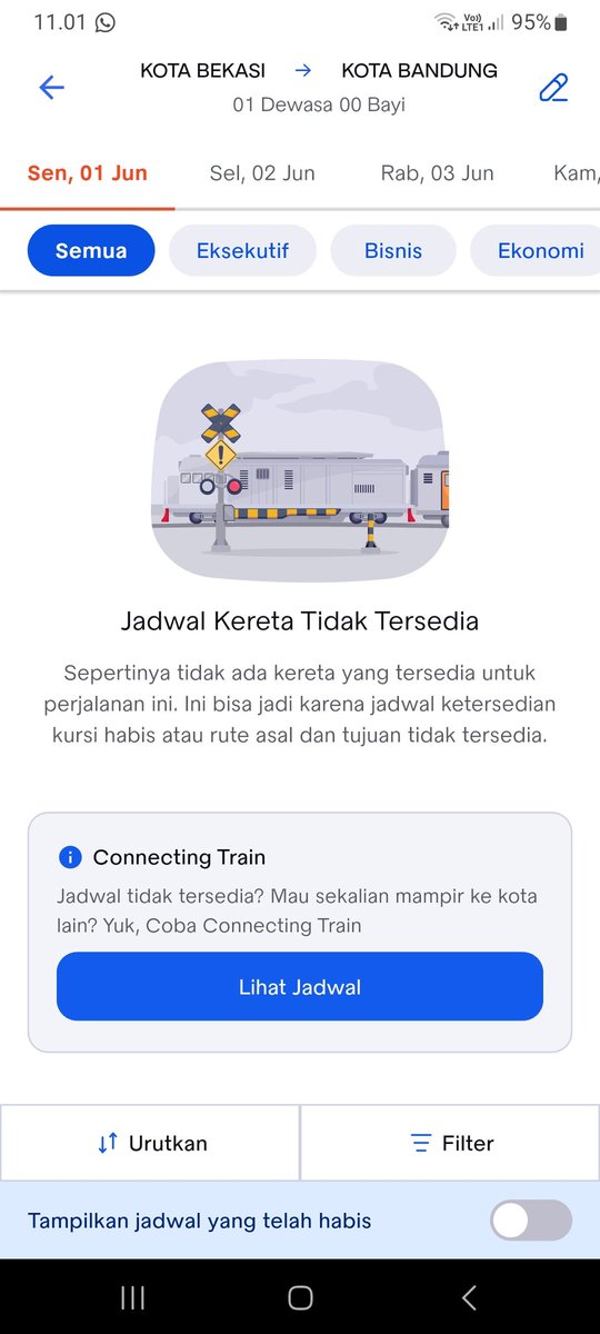 teumeamo's tweet photo. Min ini kenapa di akun saya ga bs liat tiket @KAI121 tapi di hp lain masih ada dan bisa?? https://t.co/PPflsodIUW