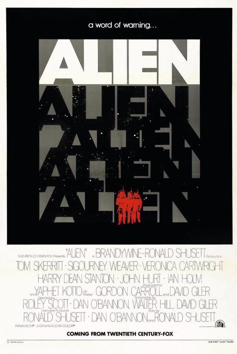 keberrt's tweet photo. I do love Bill Gold tho, he did this advance poster for Alien as well as the main poster for Night Moves, both fantastic pieces https://t.co/AbQtlUNjbk