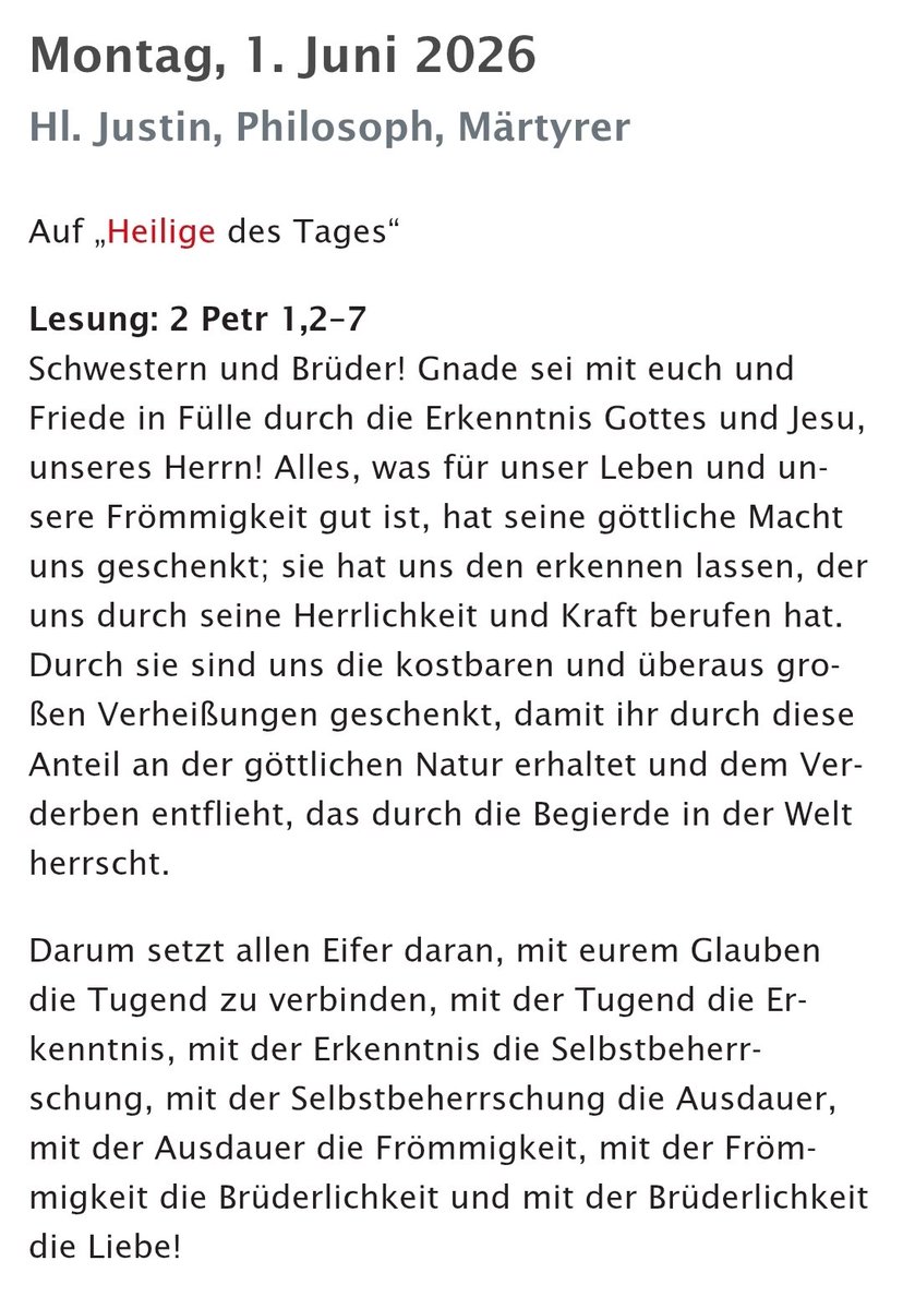 Bellfrell's tweet photo. Guten Morgen im #HerzJesuMonat!

Lesung und Evangelium zum Tag #Christentum #katholisch https://t.co/e2KCqQkOS7