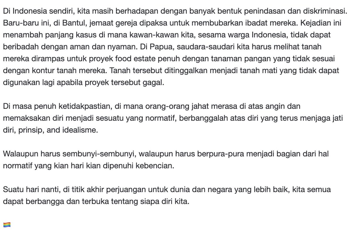 tilehopper's tweet photo. Walaupun dunia terasa kelam, tetaplah berbangga atas siapa dirimu 

🏳️‍🌈🏳️‍⚧️ https://t.co/2EydYhynU3