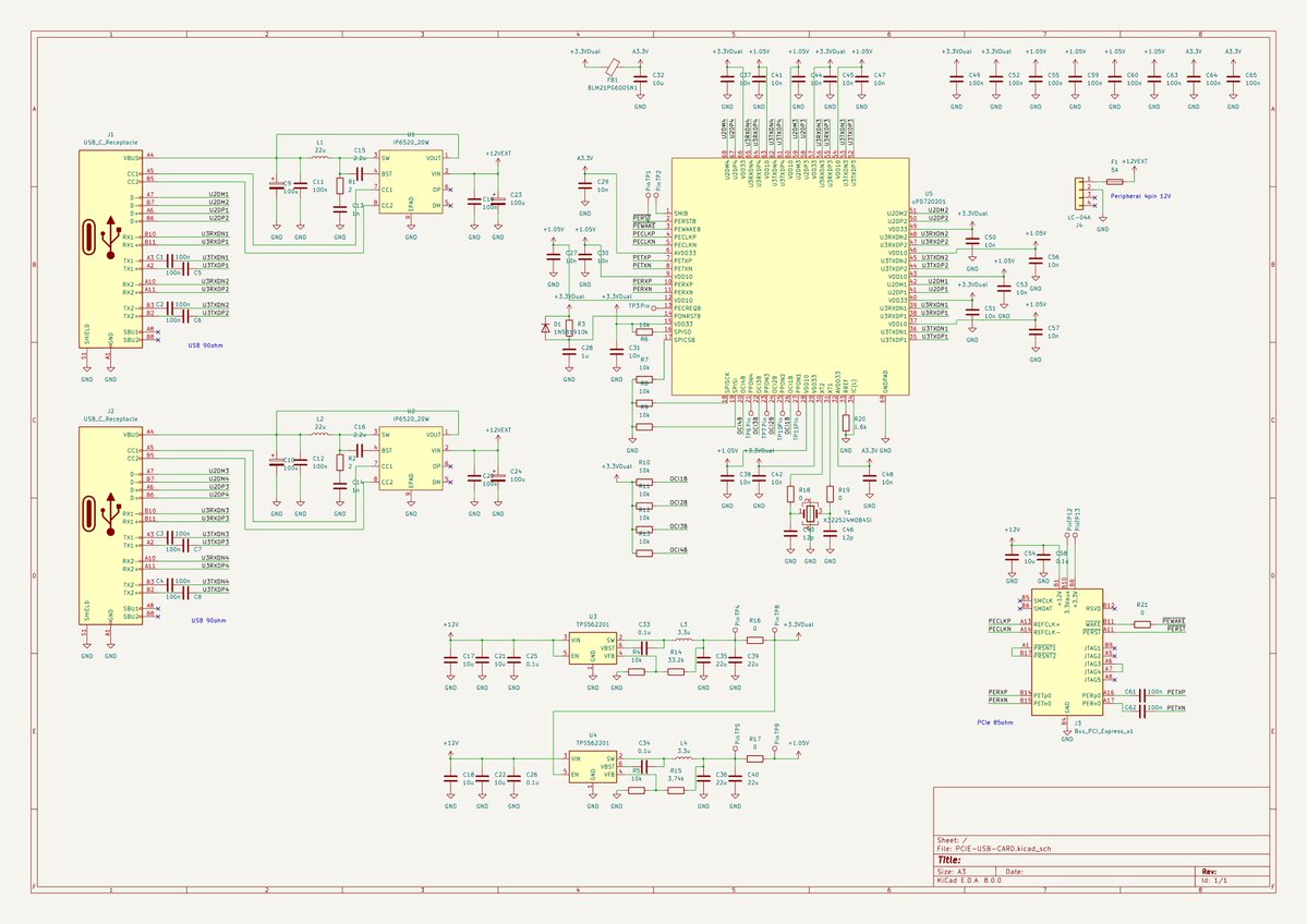 iwamechatronics's tweet photo. PCIe to USB-C with 20W Power Delivery
LCSCで手に入る部品で作れるはず https://t.co/hnORhb5zdx