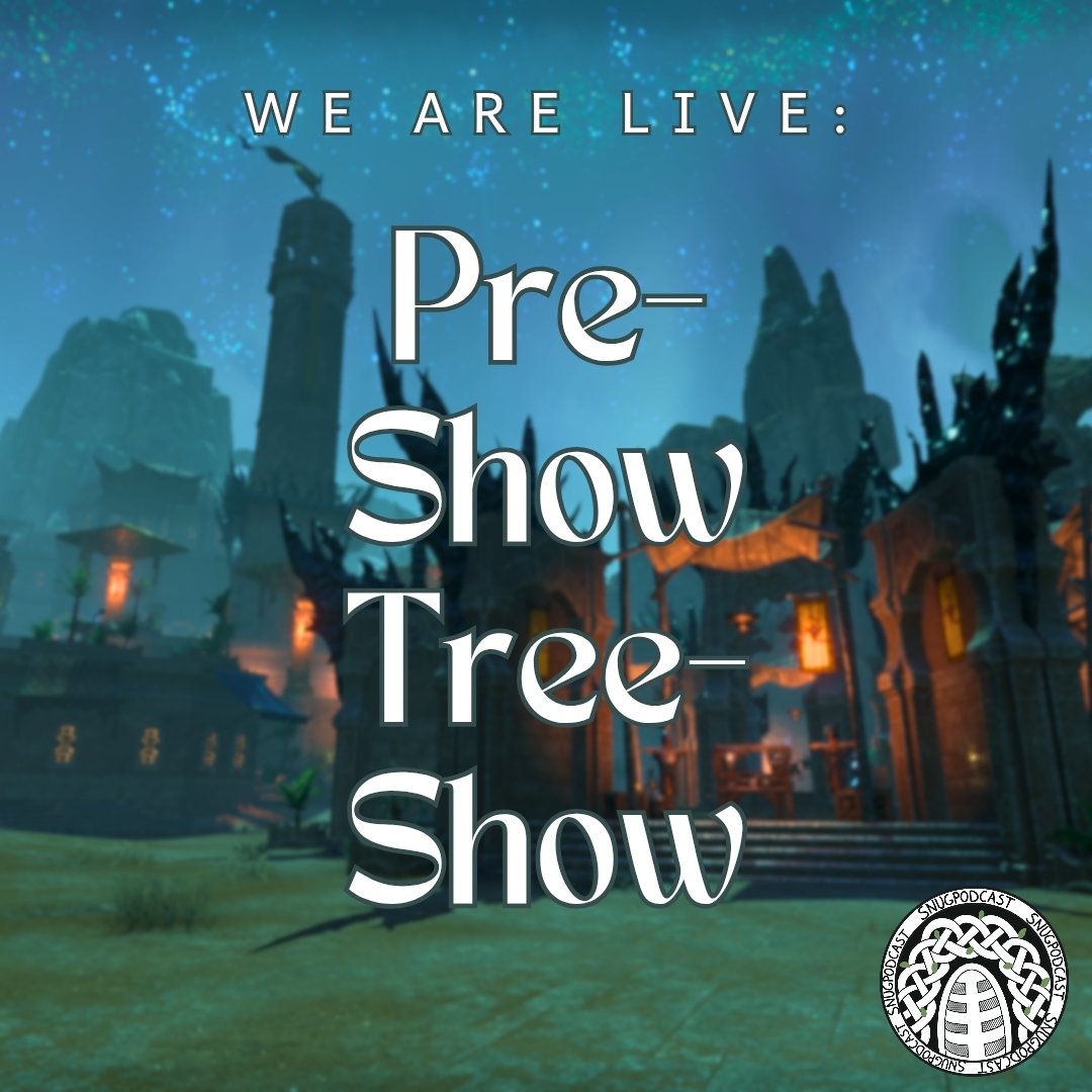 SnugPodCast's tweet photo. Pre-show Tree-show is live! We've been away for a week, but we're back in action! 
#ElderScrollsOnline #ElderScrolls #ESOFam 

https://t.co/9lXDo981gG https://t.co/EK4BPGXqfq