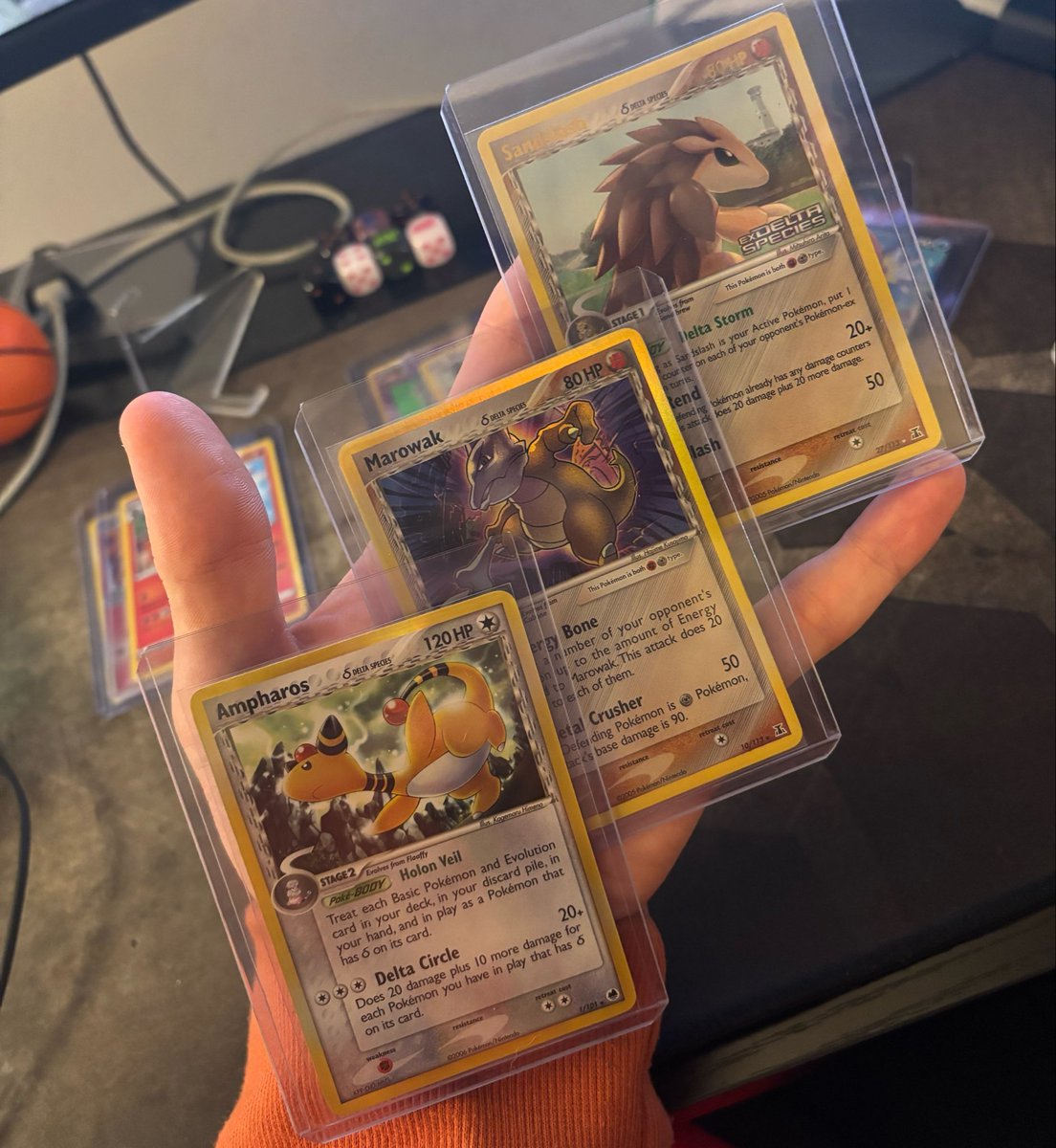 SteelChickenX's tweet photo. Pick ups from this week. Think the Delta Species and Dark Slowbro are my favorites. https://t.co/lkXnkYqbFe