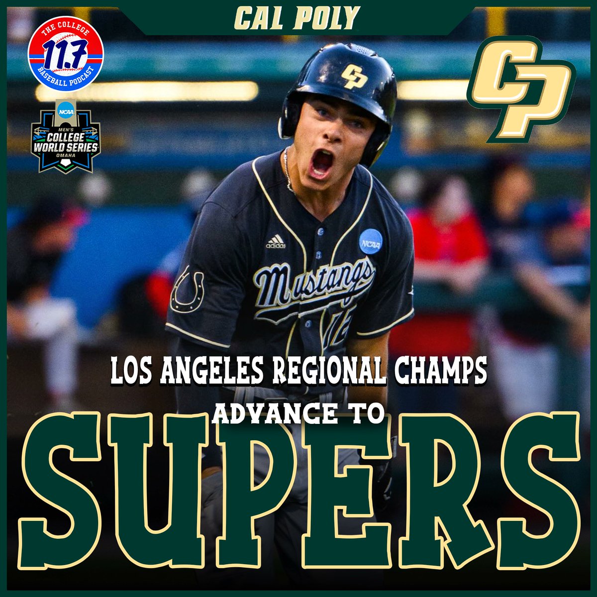 11point7's tweet photo. Cal Poly sweeps the Los Angeles regional

Mustangs advance to super regionals for the FIRST TIME in program history https://t.co/aXqCKk4Qgv