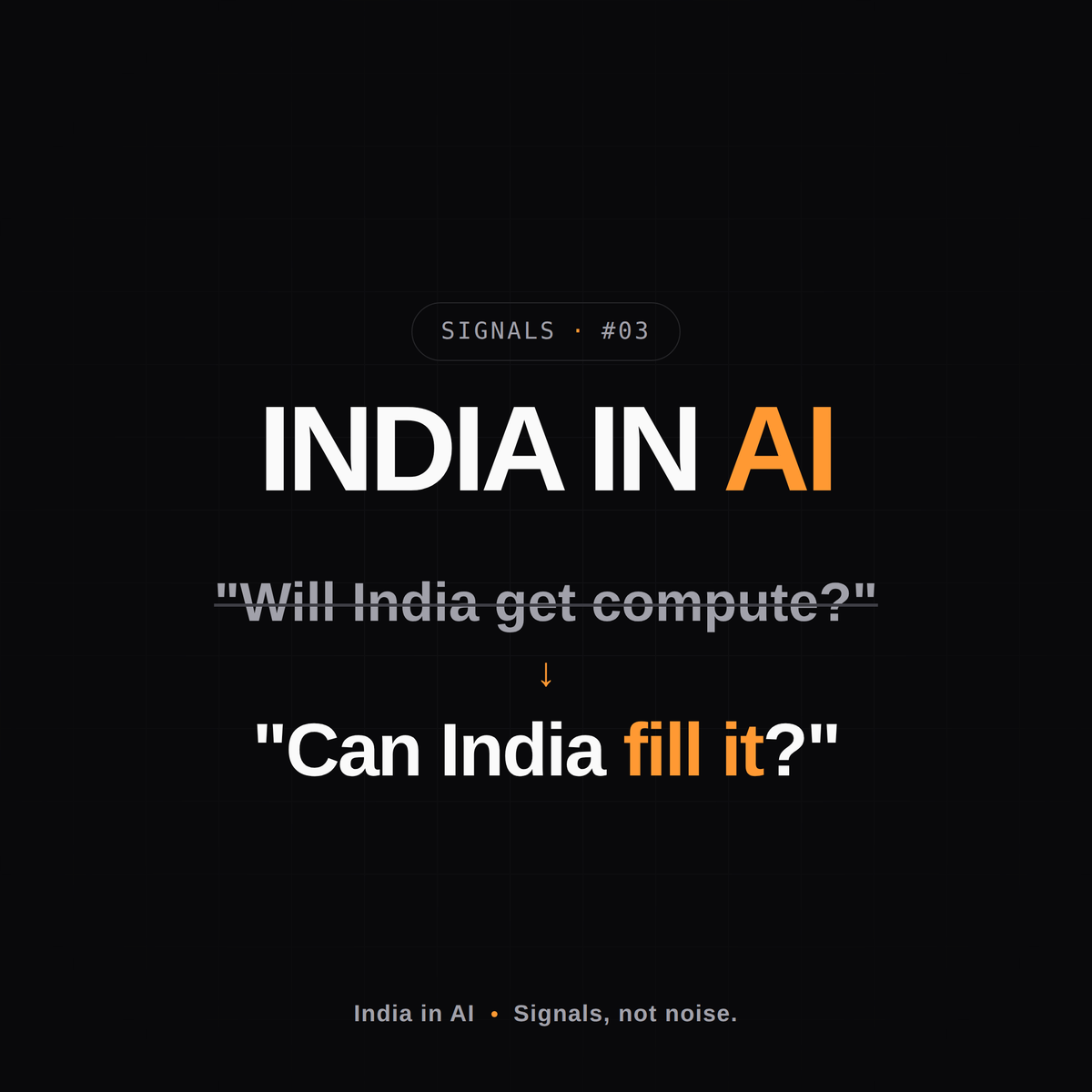 spatel3221's tweet photo. For a year the question was "will India get the compute." That one is answered. India has announced ~3.5 GW of AI data centres — and only ~1.7 GW is live.

The new question is harder: can India execute and fill it?

#ai #indiaglobalreview https://t.co/bWni5DvTus