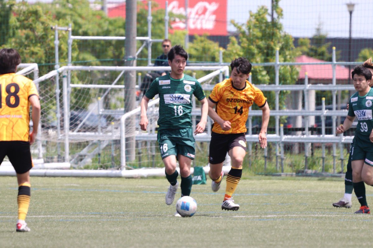 sfc1969's tweet photo. 【試合結果】
🏆：2026年度北海道サッカーリーグ第３節
📅：5/31（日）
⏰：10:00   KICKOFF
📍：SSAP（人工芝）
🆚：sabas

前半：1-0
後半：0-0
結果：1-0

得点者
荒木（戸田）

暑い中、応援ありがとうございました！

#札幌蹴球団  #サッカー  #北海道リーグ　#札幌 https://t.co/dUZAkbDVxv