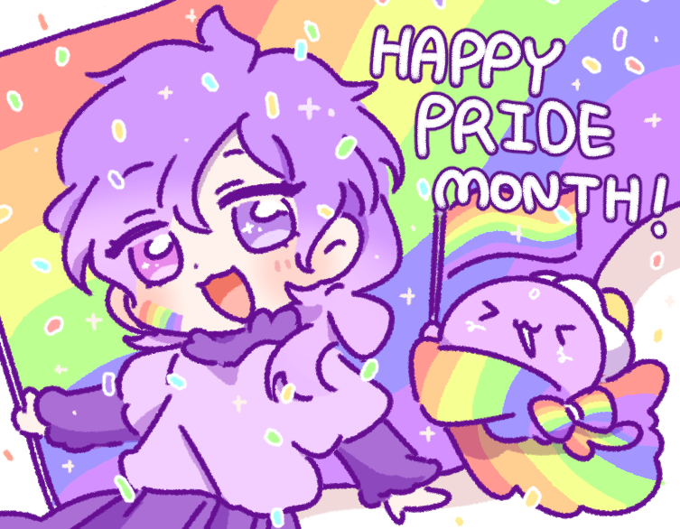 niji_dokkta's tweet photo. 2026🥳HAPPY PRIDE MONTH!!!🌈 #VioletAtelier https://t.co/Gl8JNFdjSs