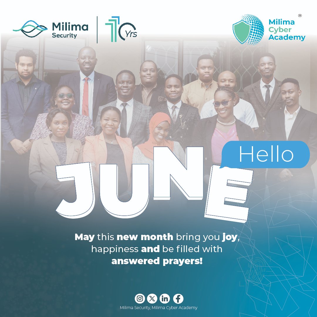CyberMilima's tweet photo. #NewMonth! Welcome to a new month filled with fresh opportunities, new goals, and endless possibilities.

Visit our website to explore our upcoming cohorts and take the next step in your learning journey. https://t.co/Wcn6sgRNLD 

#Cybersecurity #ProfessionalDevelopment https://t.co/ERhNmhbVom