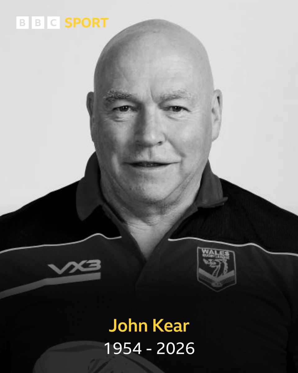 BBCSport's tweet photo. Former rugby league player and coach John Kear has died at the age of 71.

Kear, one of the sport's most respected figures, passed away on Sunday while travelling back from the Challenge Cup final. https://t.co/8EFigdShh8