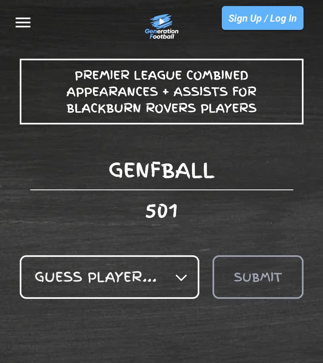 genfball's tweet photo. ⚽️TODAY’S DAILY QUESTION⚽️

Premier League combined appearances &amp; assist for Blackburn Rovers players 🎯

Could be a bit tough this one! 
Follow the link &amp; let us know how you get on! 

https://t.co/Ru9o2U0t0e https://t.co/RvPcv1s2T7