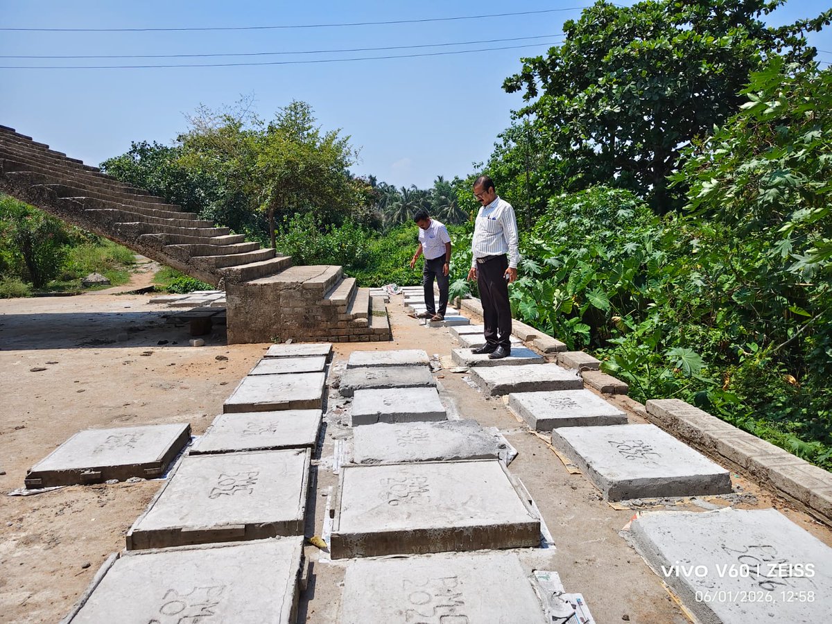 puriulb's tweet photo. Every slab installed is a step towards a safer and more prepared Puri.

#SafePuri #RathYatra2026 #CleanPuri #SwachhPuri https://t.co/me8v3MBtHP