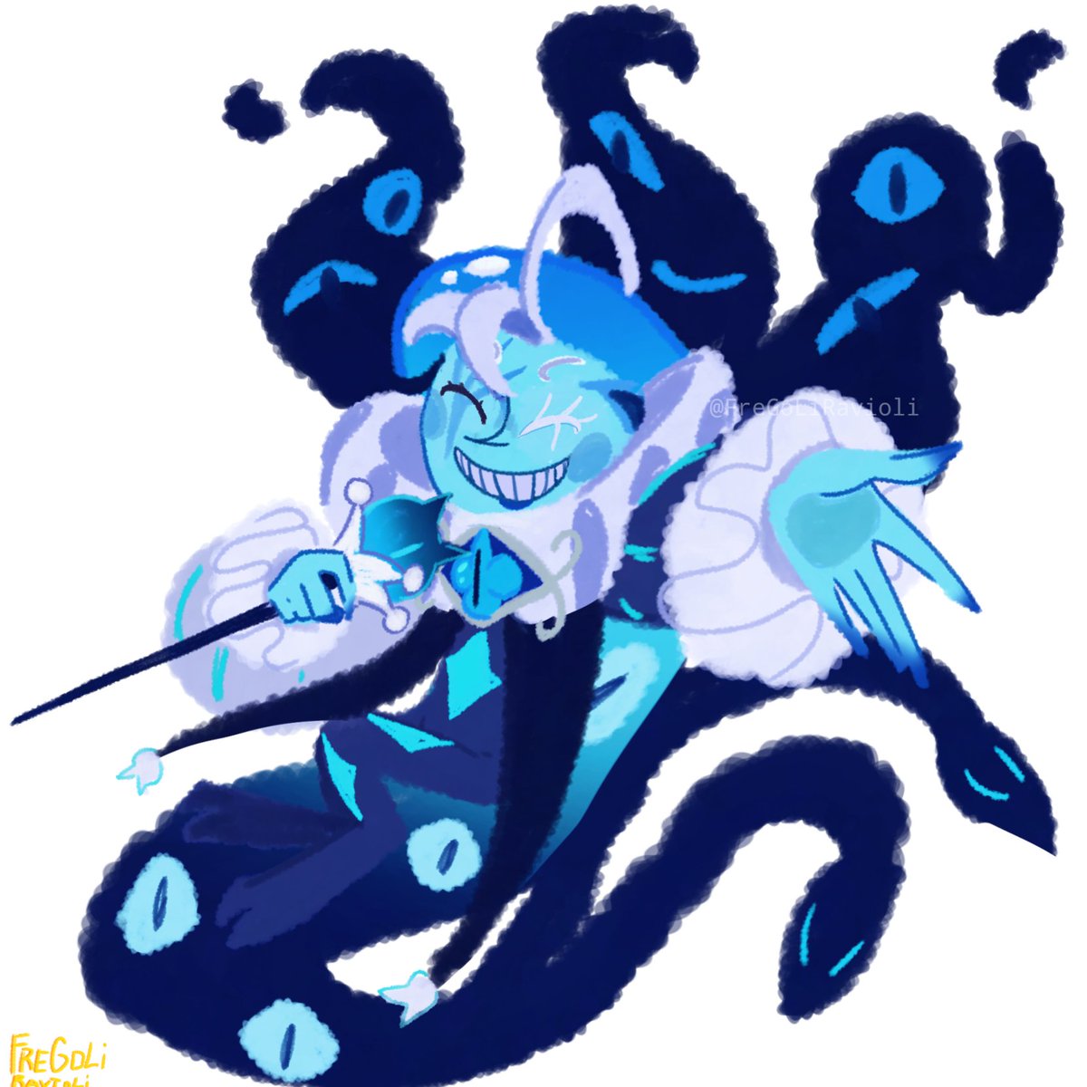 FreGoLiRavioli's tweet photo. It's June. I drew the beasts on my phone in a different Art Style I'd like to keep. It's embarrassing how you can tell who I drew first. #Cookierunkingdom

Silent Salt in replies. https://t.co/yyNSrGfkik