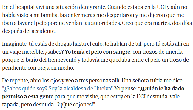 AndresRublev's tweet photo. Lo que cuenta una de las víctimas de Adamuz. Es muy difícil no odiar cada día más a la política española y a sus colaboracionistas. https://t.co/gZSI7Yl2lF