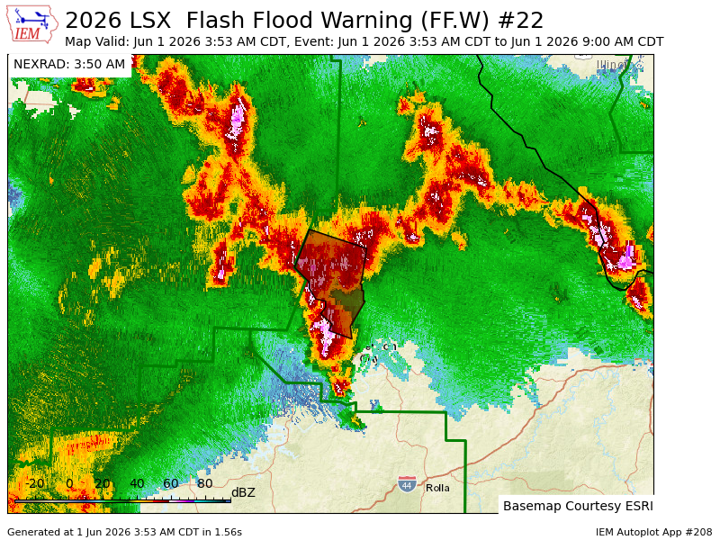 HFitzpatrickWX's tweet photo. LSX issues Flash Flood Warning [flash flood: radar indicated] for Boone [MO] till Jun 1, 9:00 AM CDT https://t.co/jW6GLoLZHh https://t.co/hp2qMd8h1B