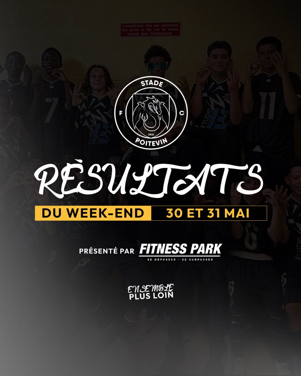 stadepoitevinfc's tweet photo. [#CLUB] 🔢 𝗟𝗘𝗦 𝗥𝗘́𝗦𝗨𝗟𝗧𝗔𝗧𝗦 𝗗𝗨 𝗪𝗘𝗘𝗞-𝗘𝗡𝗗 

Les résultats du week-end présentés par 𝗙𝗶𝘁𝗻𝗲𝘀𝘀 𝗣𝗮𝗿𝗸 𝗣𝗼𝗶𝘁𝗶𝗲𝗿𝘀 - 𝗠𝗶𝗴𝗻𝗲́ :
👉 https://t.co/5jiKKYXRCg

#StadePoitevinFC #TeamDragons #EnsemblePlusLoin 🐉 https://t.co/n9hvIDZKSr