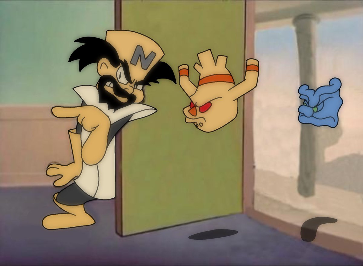 VinnydoNas19's tweet photo. 🔴 Crash Bandicoot The Wrath of Cortex - Cortex and the Elementals Rok-Ko &amp; Wa-Wa 🔴

Tom pointing meme ! https://t.co/A65Gxv06N6