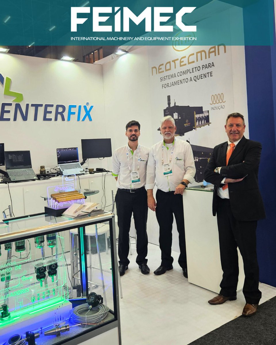 neotecman's tweet photo. FEIMEC 2026 – BRAZIL
During the month of May, Neotecman had the pleasure of participating in FEIMEC – International Machinery and Equipment Exhibition, one of the most important industrial trade fairs in Latin America. #neotecman #feimec #hotforging #brass https://t.co/mnLqWYI3Bm