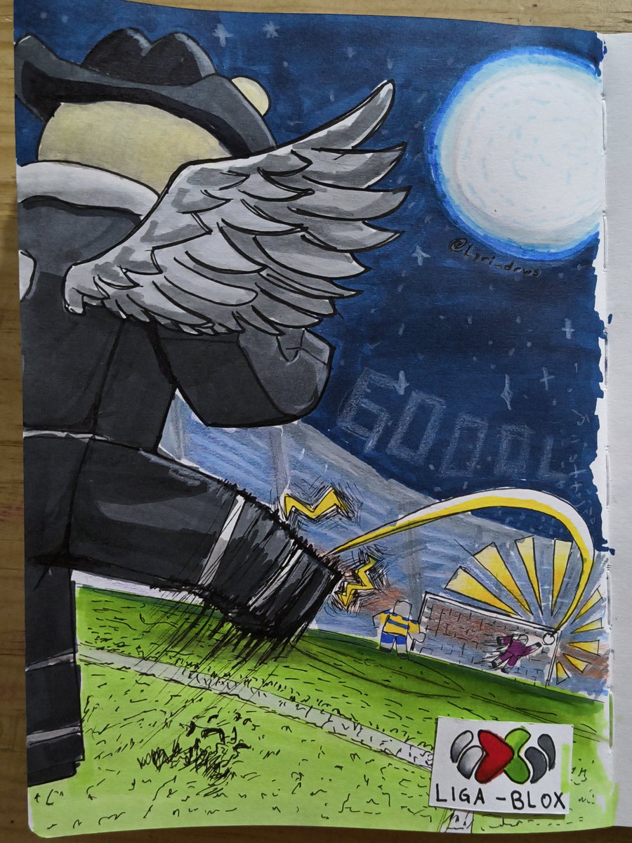 Lyri_drws's tweet photo. Sin ideas para dibujar, encontré en TikTok un live de fútbol en Roblox, fue entretenido y muy chistoso lo que hacen. Gran partido de la @ligabloxmx con tremendo gol del empate. https://t.co/4Q2Tc3Gw6x