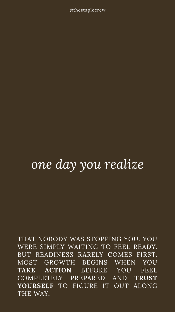 TheStapleCrew's tweet photo. Midweek reality check, Crew~ 👀

Most breakthroughs happen after action—not before.

You don't gain confidence and then start.
You start and then gain confidence.

Waiting for the perfect moment is often the thing holding people back.

Exclusive $1,000 Discount: https://t.co/n5ZffEhzza

Support FI4U: support@financialintelligence4u.com
GoBabyTrade: support@gobabytrade.com

Kirk Carmichael Unincorporated Association
SIGN UP HERE: https://t.co/ppqimS9mjb