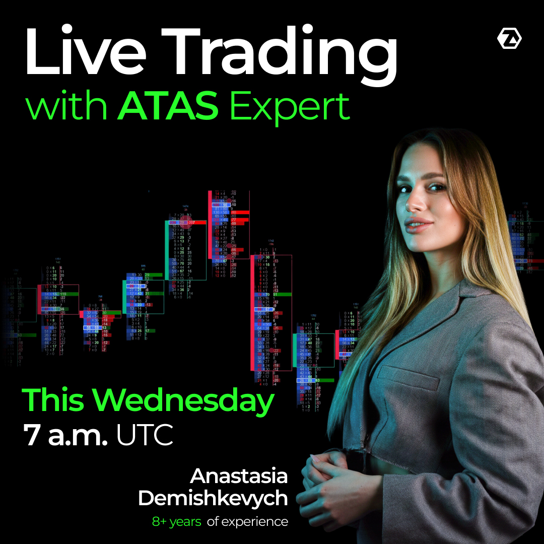 AtasTrading's tweet photo. See institutional market logic in real time. Join Anastasiia Demishkevych this Wednesday at 7 a.m. UTC!

🔹 Real-time volume &amp; order flow (ES/NQ)
🔹 Scenarios, timing, and risk management
🔹 No shortcuts, pure microstructure

https://t.co/SrXLFJxvgm https://t.co/UmGTtjHIvv