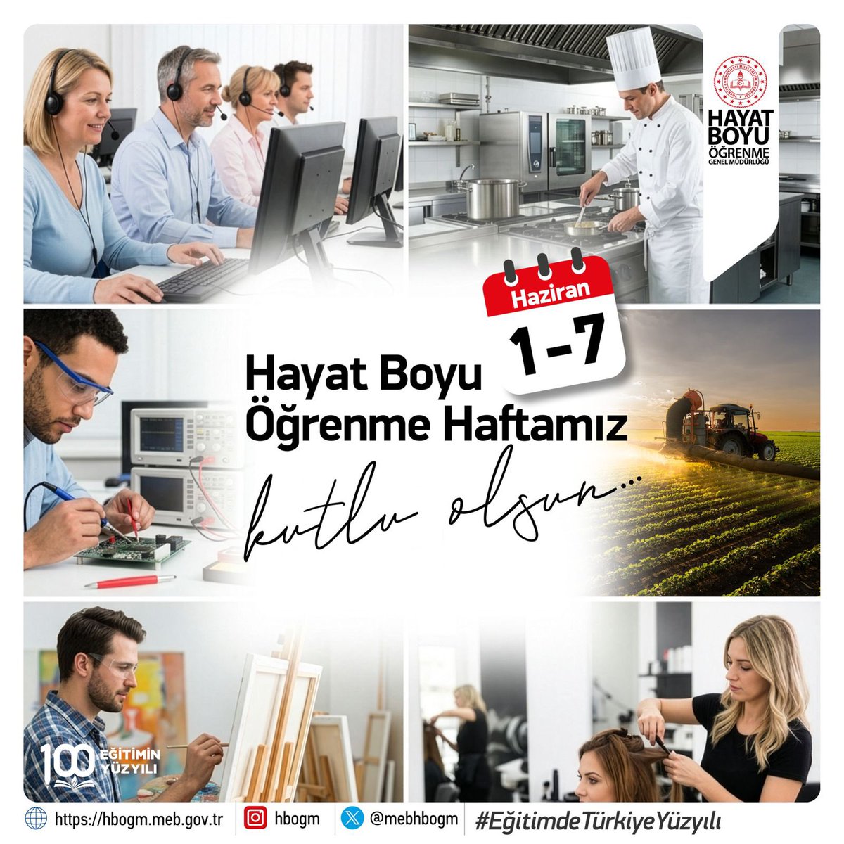 mebhbogm's tweet photo. 📍 Türkiye Yüzyılı’nda Hayat Boyu Öğrenme

Öğrenmenin yaşı yok, zamanı yok, sınırı yok…

Hayat Boyu Öğrenme Haftası kapsamında; bilgiyle büyüyen, emeğiyle üreten, sanatıyla ilham veren kursiyerlerimizin başarı hikâyelerine tanıklık ediyoruz.

Her yaştan vatandaşımızın eğitimle güçlendiği bu büyük öğrenme yolculuğunda; halk eğitimi merkezlerimiz, olgunlaşma enstitülerimiz ve tüm paydaş kurumlarımızla geleceğe değer katmaya devam ediyoruz.

📚 Üreten birey
🎨 Yaşayan kültür
🧵 Güçlü toplum
🌍 Sürekli öğrenen Türkiye

Hayat Boyu Öğrenme Haftamız kutlu olsun.

#HayatBoyuYanınızdayız
#HayatBoyuÖğrenmeHaftası

@tcmeb
@Yusuf__Tekin 
@CelileErenOKTEN 
@topogluemre