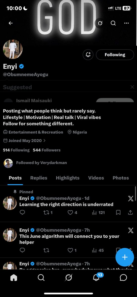 MidnightMotk's tweet photo. @Verydakman_ @ObumnemeAyogu @MeshorJuliet @Dablackboe97089 @Blessed_Vip1 @lukeochiemhen Done ✅ @Verydakman_ https://t.co/RkNdGE2Lkt