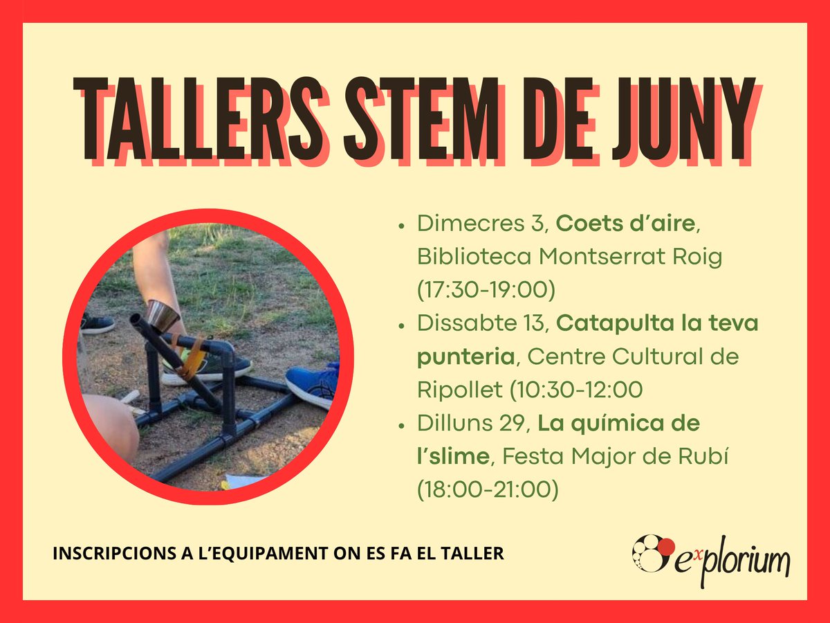 e_x_plorium's tweet photo. Si voleu una mica de ciència en familia, aquest mes ens trobareu a... https://t.co/aTugFQ8L38
