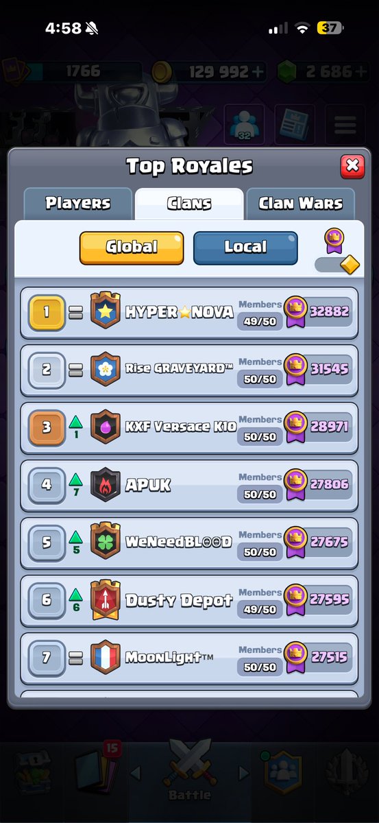 Ghostabdul75's tweet photo. @HypernovaCR @KyzerCR @NightKingdomCR we did it #1 🌐 🥹 thanks to everyone who helped us come this far this season https://t.co/NAn5t9kpLy