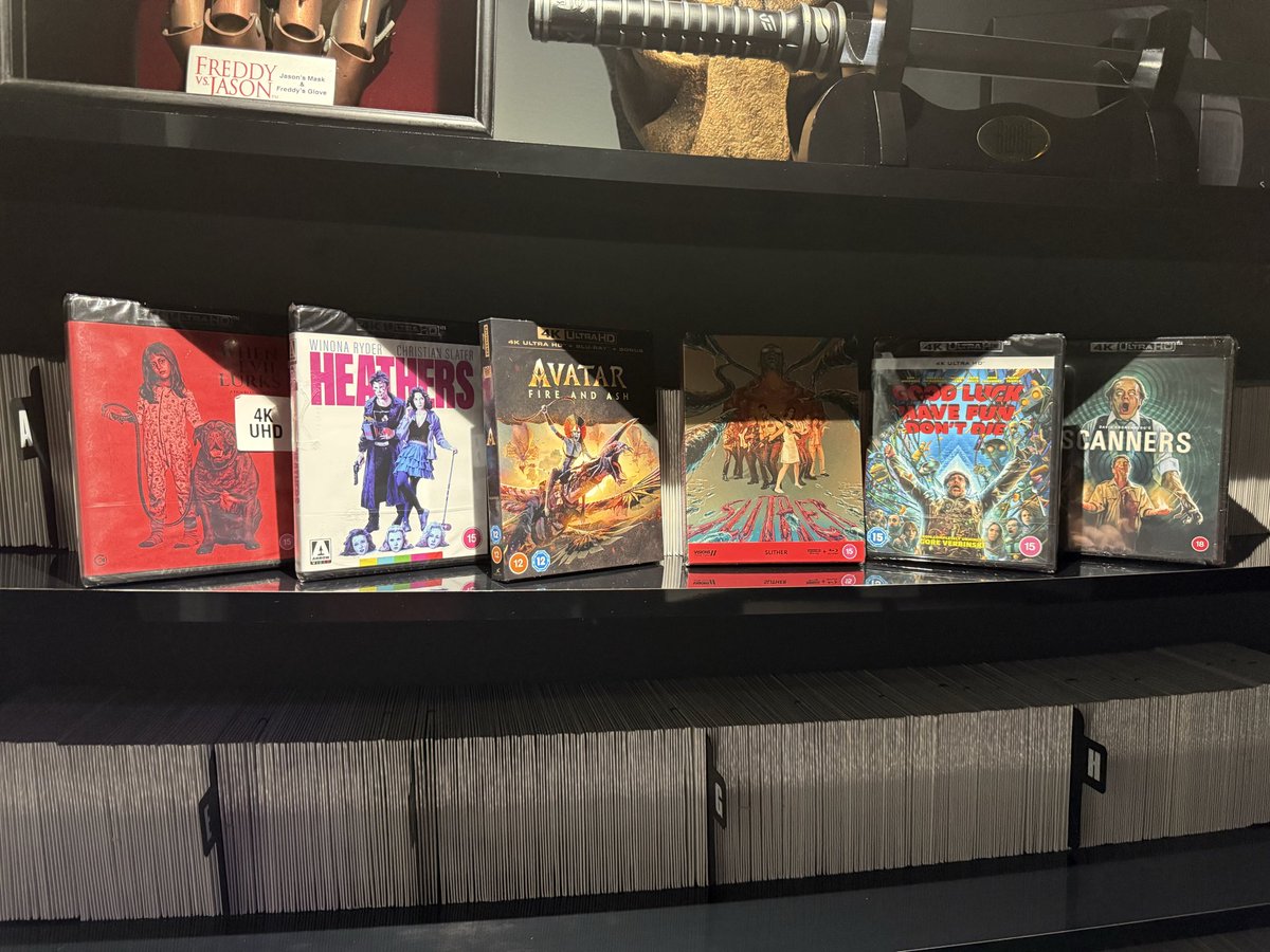 LegalBeagleOK's tweet photo. Some new arrivals in #CinemaGeorge🎬🎬🍿🍿 …

#4K #Atmos #NeuralX #PhysicalMedia https://t.co/PV42N7oSLQ