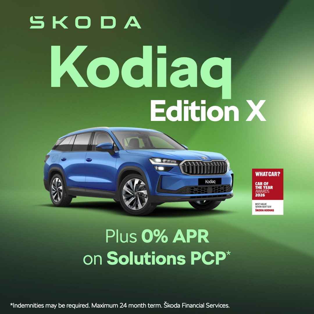 wmcsales's tweet photo. The New Kodiaq Edition X has arrived. Bold, refined and packed with intelligent features, it’s designed to make every journey feel effortless.

0% APR on Solutions PCP*. https://t.co/hbWWAuTuZf

*T&amp;Cs Apply. https://t.co/KSi0K8NXfQ