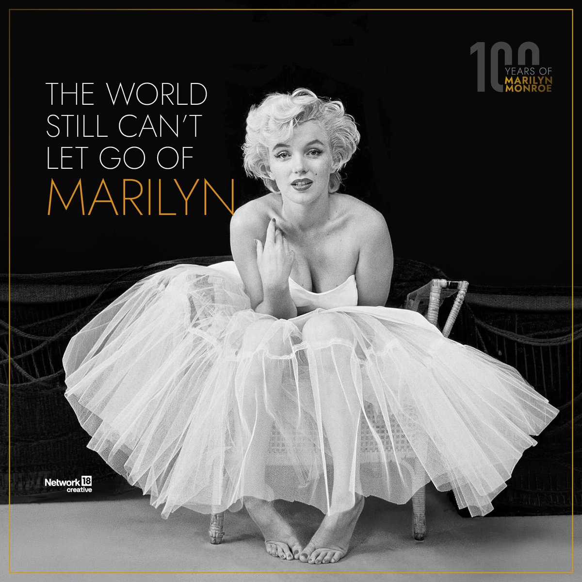 Nw18Graphics's tweet photo. Marilyn Monroe would have been 100 today!

Her time in Hollywood was relatively brief, but she still remains in the public eye, becoming more than a movie star.

#MarilynMonroe #Nw18Graphics https://t.co/NuHd8ZPsFX