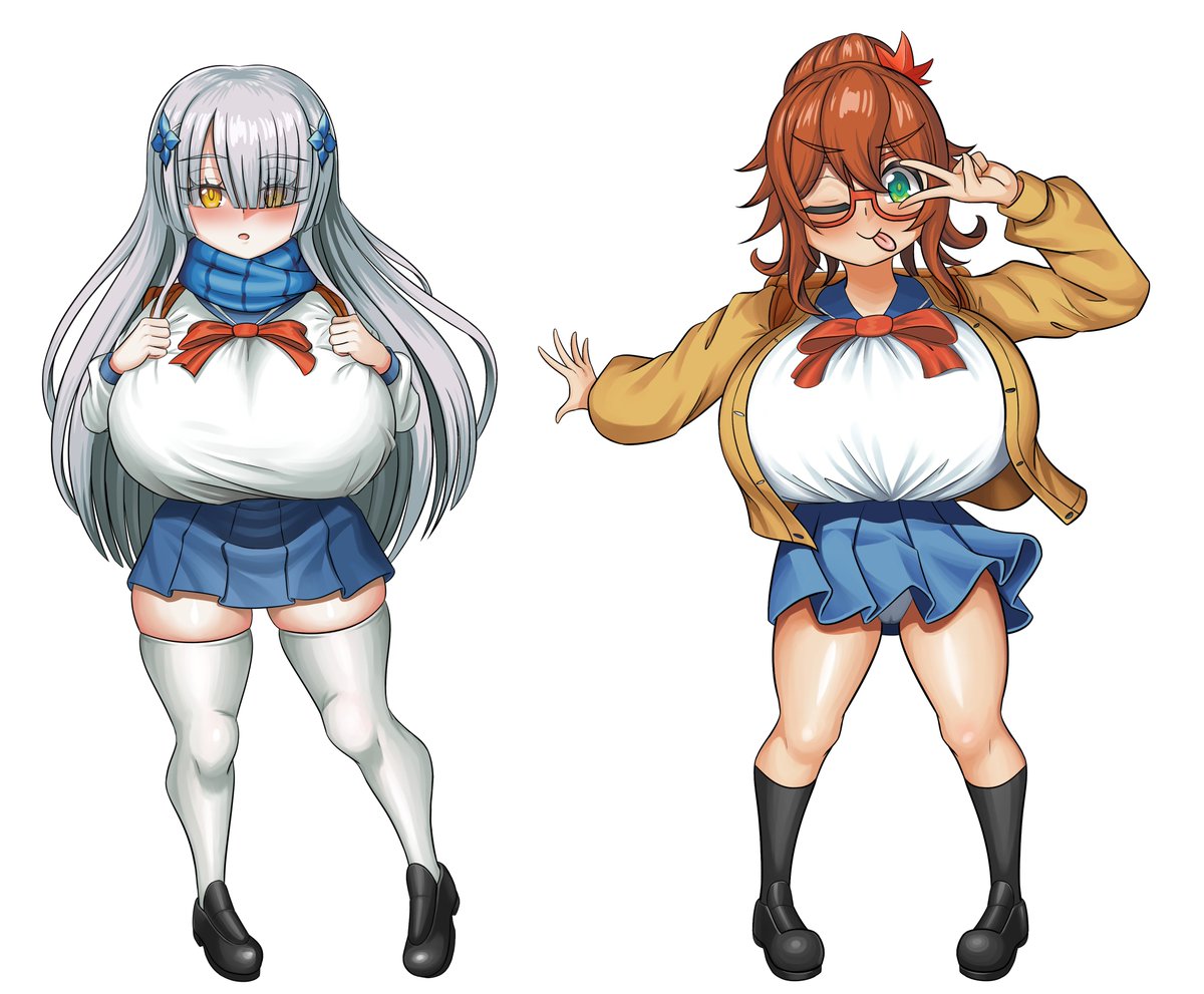 JinsuZhou's tweet photo. The two girls from @ovvv 's new book https://t.co/LuP0o1aPQu