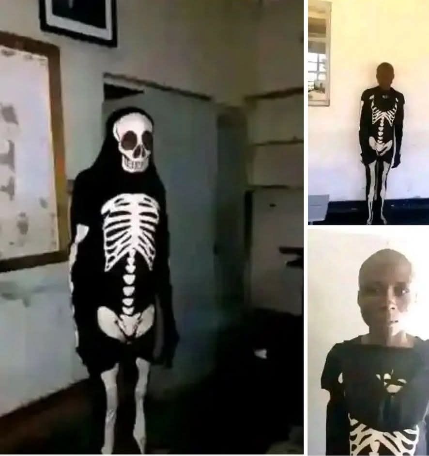 AfricanHub_'s tweet photo. A 17-year-old boy named Thabo from Kabwe’s Chipalamba area in Katondo Ma Pulot has been arrested after pretending to be a ghost to rob people who had just received their salaries on the 25th.

He successfully scared and robbed eight victims, making off with a total of K510. On his final attempt, he broke into an elderly woman’s house, stole avocados and peanuts, but then fell asleep inside the property where he was eventually caught.