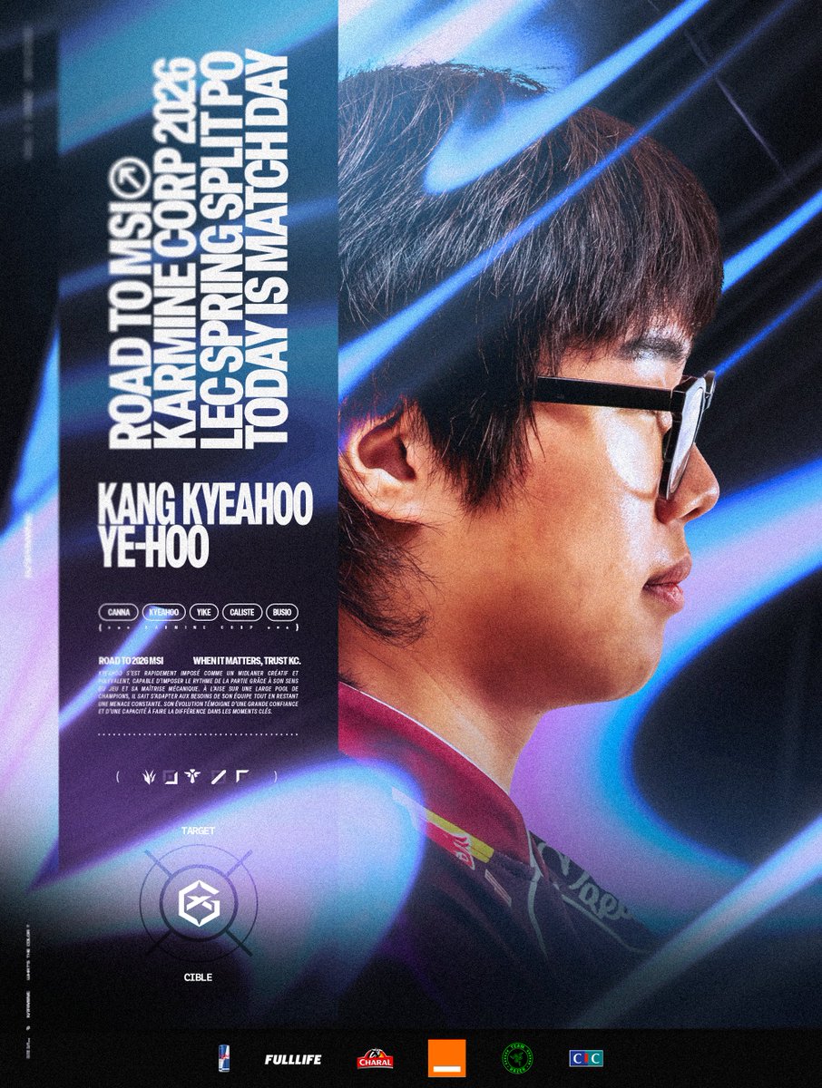 KarmineCorp's tweet photo. 🔴 LEC 2026 Spring Playoffs - Lower Bracket Semifinal

Plus que 3 matchs à gagner désormais. Aujourd’hui, on en profite pour prendre notre revanche sur Madrid !! #KCWIN

🆚 @GIANTXLeague 
⌚️ 17:00  
📺https://t.co/oZ90RtFEIh https://t.co/NE3GFbO7zc