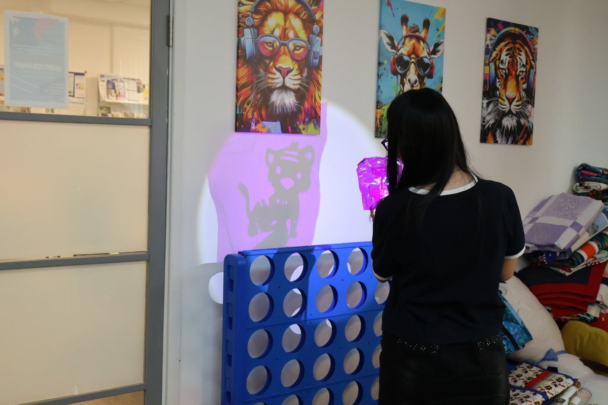 createcharity's tweet photo. 🌟 Young carers on our recent inspired:arts project in Sutton explored puppetry, experimenting with movement, storytelling and most importantly, play!

🔦 The sessions were filled with joy and creativity as participants brought their ideas to life through light and shadow. https://t.co/5cFjrQCz8N