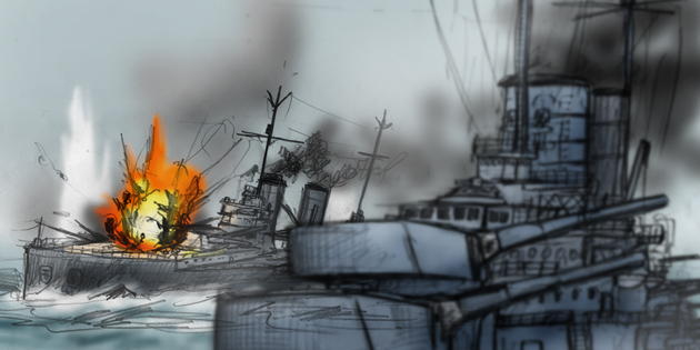 「#ジャットランド海戦 #ユトランド沖海戦 #Battle_of_Jutland 」|多足のイラスト